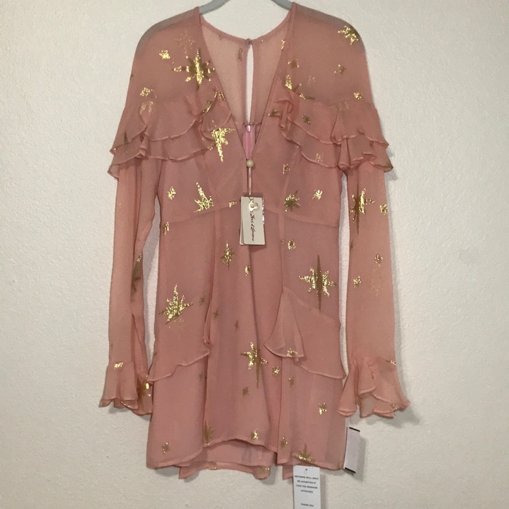 Last one! For Love and Lemons Gilded Star Dress - Picture 4 of 6